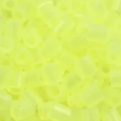 Rør Perler Til Perleplader - Medium - Gul Neon - 1100 Stk. - Nabbi