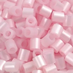 Rør Perler Til Perleplader - Medium - Rosa Perlemor - 1100 Stk. - Nabbi