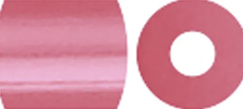 Rør Perler Til Perleplader - Medium - Rosa Perlemor - 1100 Stk. - Nabbi