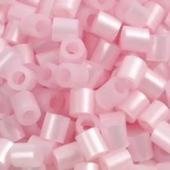 Rør Perler Til Perleplader - Medium - Rosa Perlemor - 1100 Stk. - Nabbi