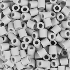Rør Perler Til Perleplader - Medium - Grå - 1000 Stk. - Nabbi Biobeads