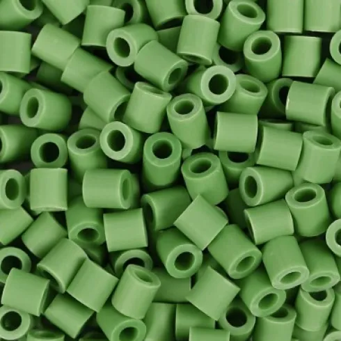 Rør Perler Til Perleplader - Medium - Grøn - 1000 Stk. - Nabbi Biobeads