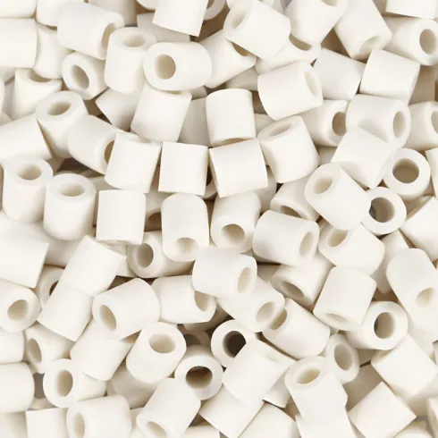 Rør Perler Til Perleplader - Medium - Hvid - 3000 Stk. - Nabbi Biobeads