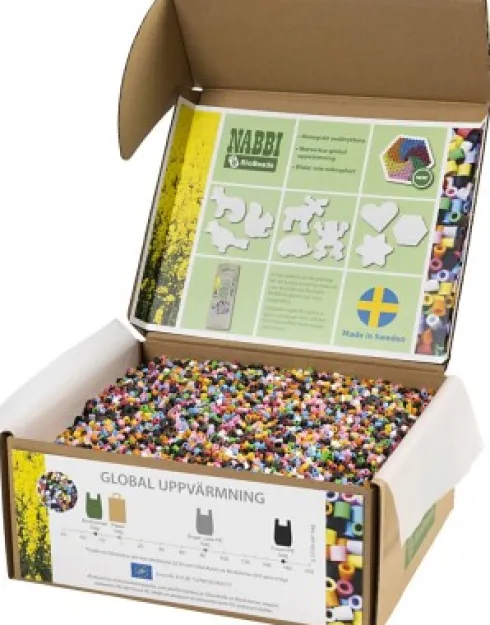 Rør Perler Til Perleplader - Medium - Standardfarver - 55000 Stk. - Nabbi Biobeads