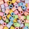 Rør Perler Til Perleplader - Medium - Pastelfarver - 1000 Stk. - Nabbi Biobeads