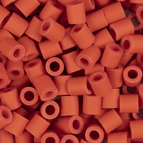 Rør Perler Til Perleplader - Medium - Lys Rød - 1000 Stk. - Nabbi Biobeads