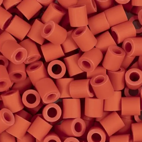 Rør Perler Til Perleplader - Medium - Lys Rød - 1000 Stk. - Nabbi Biobeads