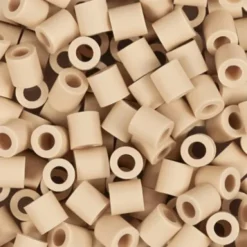 Rør Perler Til Perleplader - Medium - Creme - 1000 Stk. - Nabbi Biobeads