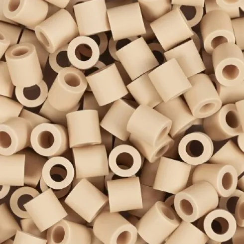 Rør Perler Til Perleplader - Medium - Creme - 1000 Stk. - Nabbi Biobeads
