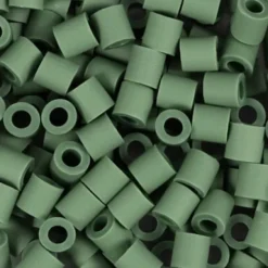 Rør Perler Til Perleplader - Medium - Mørk Grøn - 1000 Stk. - Nabbi Biobeads