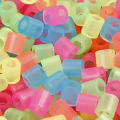Rør Perler Til Perleplader - Medium - Neonfarver - 6000 Stk. - Nabbi