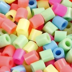 Rør Perler Til Perleplader - Medium - Pastelfarver - 6000 Stk. - Nabbi