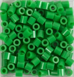 Rør Perler Til Perleplader - Medium - Grøn - 1100 Stk. - Nabbi