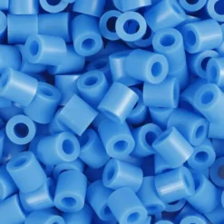 Rør Perler Til Perleplader - Medium - Blå - 6000 Stk. - Nabbi