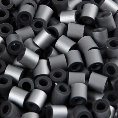 Rør Perler Til Perleplader - Medium - Sølv - 1100 Stk. - Nabbi
