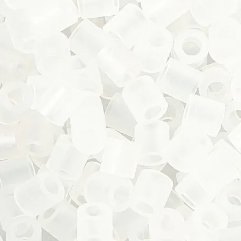 Rør Perler Til Perleplader - Medium - Klar Transparent - 6000 Stk. - Nabbi