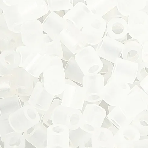 Rør Perler Til Perleplader - Medium - Klar Transparent - 6000 Stk. - Nabbi