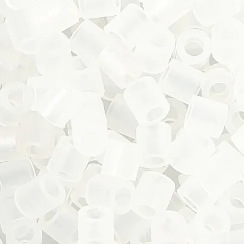 Rør Perler Til Perleplader - Medium - Klar Transparent - 1100 Stk. - Nabbi