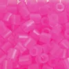 Rør Perler Til Perleplader - Medium - Rosa Neon - 1100 Stk. - Nabbi
