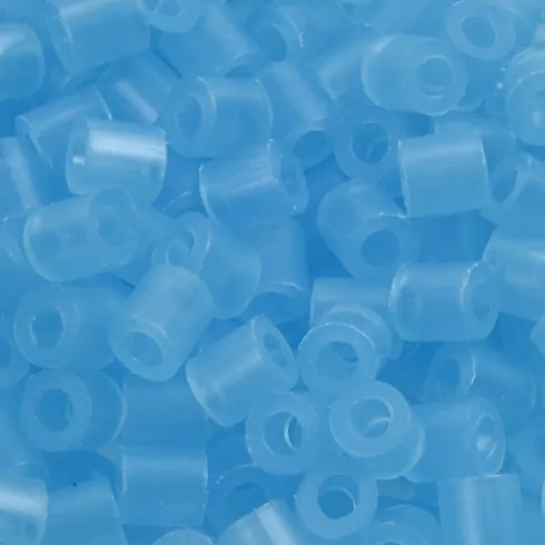 Rør Perler Til Perleplader - Medium - Blå Neon - 6000 Stk. - Nabbi