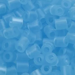 Rør Perler Til Perleplader - Medium - Blå Neon - 1100 Stk. - Nabbi