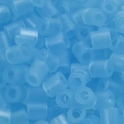 Rør Perler Til Perleplader - Medium - Blå Neon - 1100 Stk. - Nabbi