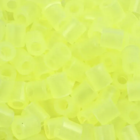 Rør Perler Til Perleplader - Medium - Gul Neon - 6000 Stk. - Nabbi