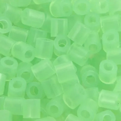 Rør Perler Til Perleplader - Medium - Grøn Neon - 1100 Stk. - Nabbi
