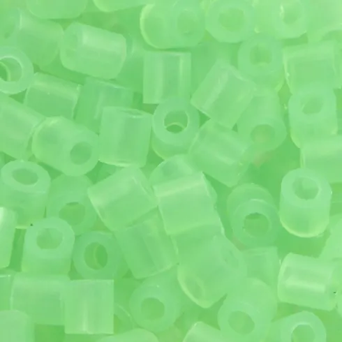 Rør Perler Til Perleplader - Medium - Grøn Neon - 1100 Stk. - Nabbi