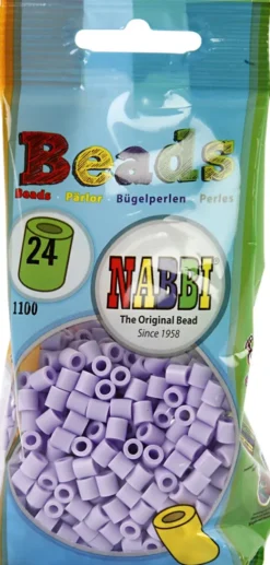 Rør Perler Til Perleplader - Medium - Syren - 1100 Stk. - Nabbi