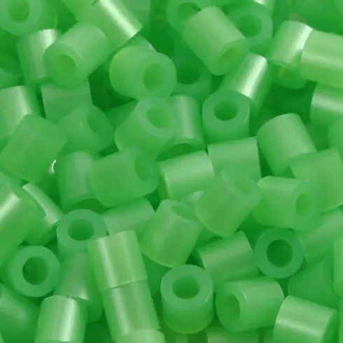 Rør Perler Til Perleplader - Medium - Grøn Perlemor - 1100 Stk. - Nabbi