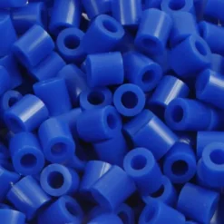 Rør Perler Til Perleplader - Medium - Mørk Blå - 1100 Stk. - Nabbi
