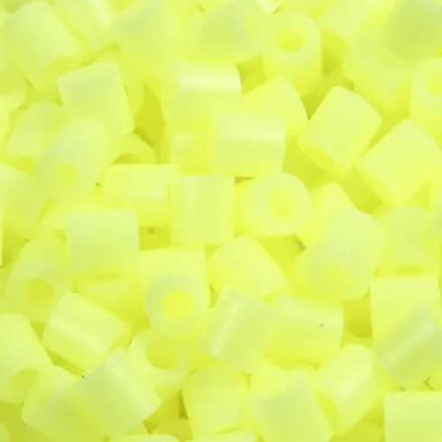 Rør Perler Til Perleplader - Medium - Gul Pastel - 1100 Stk. - Nabbi
