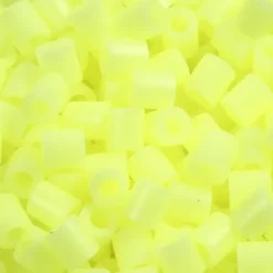 Rør Perler Til Perleplader - Medium - Gul Pastel - 1100 Stk. - Nabbi