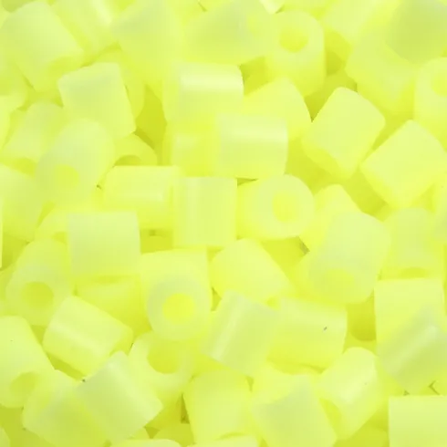 Rør Perler Til Perleplader - Medium - Gul Pastel - 1100 Stk. - Nabbi