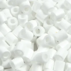 Rør Perler Til Perleplader - Medium - Hvid - 6000 Stk. - Nabbi