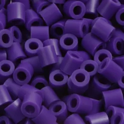 Rør Perler Til Perleplader - Medium - Mørk Lilla - 1100 Stk. - Nabbi