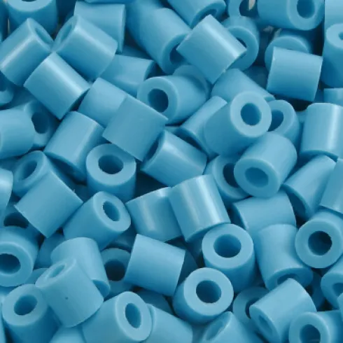 Rør Perler Til Perleplader - Medium - Turkis - 6000 Stk. - Nabbi