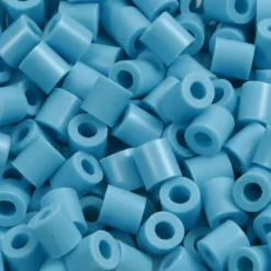 Rør Perler Til Perleplader - Medium - Turkis - 1100 Stk. - Nabbi