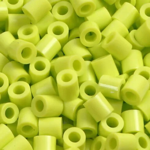 Rør Perler Til Perleplader - Medium - Lime - 6000 Stk. - Nabbi