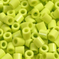 Rør Perler Til Perleplader - Medium - Lime - 6000 Stk. - Nabbi
