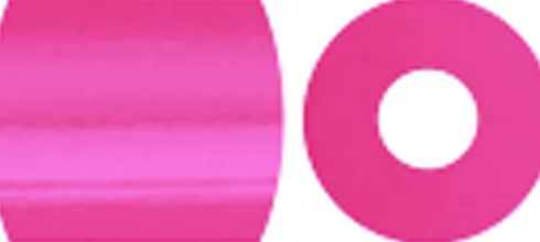 Rør Perler Til Perleplader - Medium - Rosa - 1100 Stk. - Nabbi