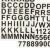 Rub On Stickers - Bogstaver Og Tal - H 17 MM - 12,2X15,3 CM - Sort
