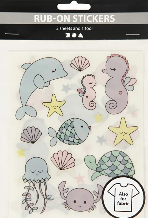 Rub On Stickers - Havet - 12,2X15,3 CM