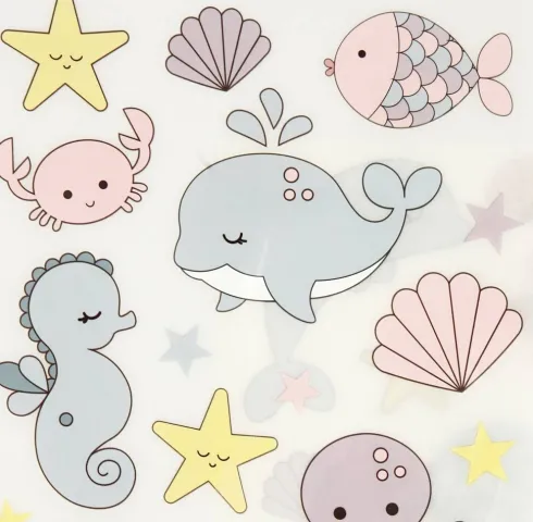 Rub On Stickers - Havet - 12,2X15,3 CM