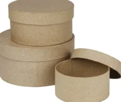 Runde Æsker - H 5+6,5+7,5 CM - Ø 10+13+16 CM - 3 Stk