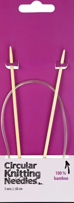Rundpinde Sæt - Bambus Træ - Ø 3 MM - L 60 CM