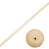 Rundstok Med Fod - H 30 CM - Ø 6,5 CM - Hulstr. 8 MM - 5 Sæt