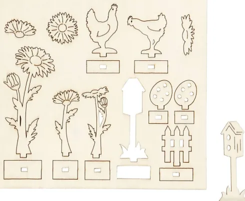 Saml-Selv Træfigur - L 15,5 CM - B 17 CM