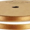 Satinbånd - B 10 MM - Brun Guld - 10 M